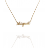 Collar con nombre de Miguel en Acero Hipoalergénico 316l