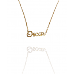 Collar con nombre de Oscar en Acero Hipoalergénico 316l
