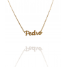 Collar con nombre de Pedro en Acero Hipoalergénico 316l