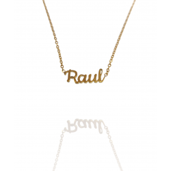 Collar con nombre de Raúl en Acero Hipoalergénico 316l