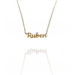 Collar con nombre de Rubén en Acero Hipoalergénico 316l