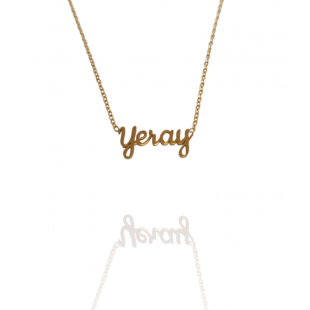 Collar con nombre de Yeray en Acero Hipoalergénico 316l