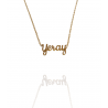 Collar con nombre de Yeray en Acero Hipoalergénico 316l