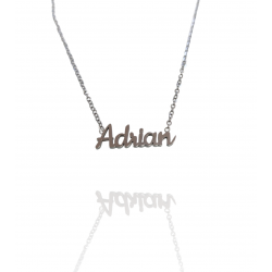 Collar con nombre de Adrián en Acero Hipoalergénico 316l