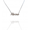 Collar con nombre de Álvaro en Acero Hipoalergénico 316l