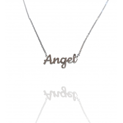 Collar con nombre de Ángel en Acero Hipoalergénico 316l
