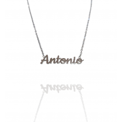 Collar con nombre de Antonio en Acero Hipoalergénico 316l