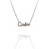 Collar con nombre de Carlos en Acero Hipoalergénico 316l