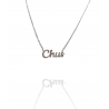 Collar con nombre de Chus en Acero Hipoalergénico 316l