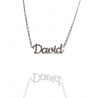 Collar con nombre de David en Acero Hipoalergénico 316l
