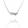 Collar con nombre de Diego en Acero Hipoalergénico 316l