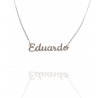 Collar con nombre de Eduardo en Acero Hipoalergénico 316l