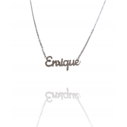 Collar con nombre de Enrique en Acero Hipoalergénico 316l