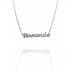 Collar con nombre de Fernando en Acero Hipoalergénico 316l