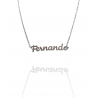 Collar con nombre de Fernando en Acero Hipoalergénico 316l