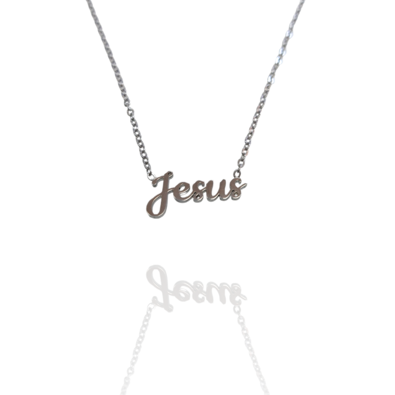 Collar con nombre de Jesús en Acero Hipoalergénico 316l