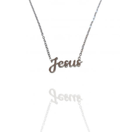 Collar con nombre de Jesús en Acero Hipoalergénico 316l