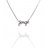 Collar con nombre de Jorge en Acero Hipoalergénico 316l