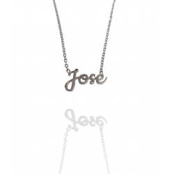 Collar con nombre de José en Acero Hipoalergénico 316l