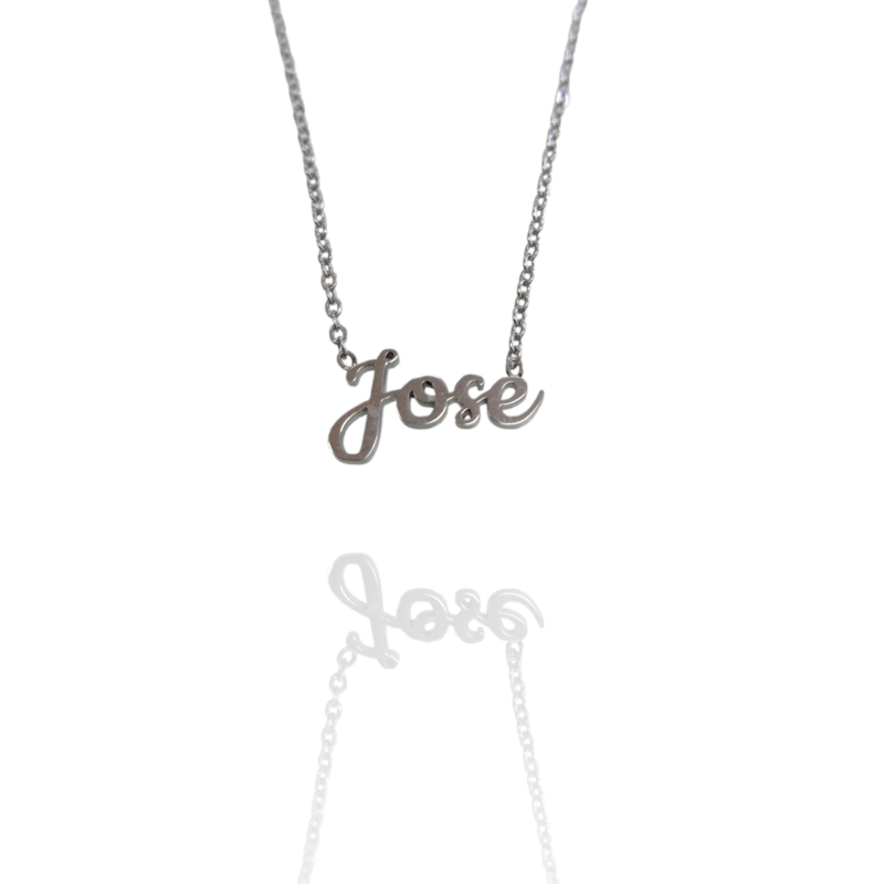 Collar con nombre de José en Acero Hipoalergénico 316l