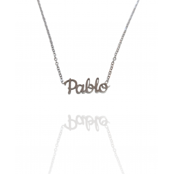 Collar con nombre de Pablo en Acero Hipoalergénico 316l