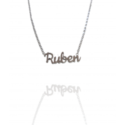 Collar con nombre de Rubén en Acero Hipoalergénico 316l