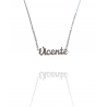 Collar con nombre de Vicente en Acero Hipoalergénico 316l