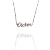 Collar con nombre de Víctor en Acero Hipoalergénico 316l