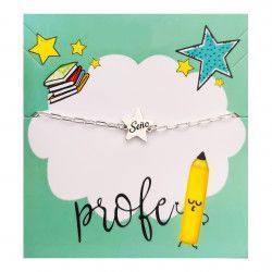 Pulsera para Seño con Estrella con mensaje en Plata de Ley 925mls
