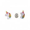 Pendiente Infantil de Unicornio en Plata de Ley 925mls