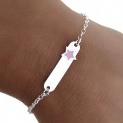Esclava Infantil de Estrella en Plata de Ley 925mls