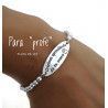 Pulsera para Seño con Mensaje en Plata de Ley 925mls