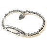 Pulsera para Seño con Mensaje en Plata de Ley 925mls
