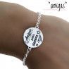 Pulsera Amigas para Siempre en Plata de Ley 925