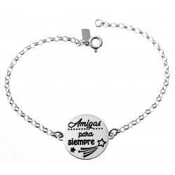 Pulsera Amigas para Siempre en Plata de Ley 925