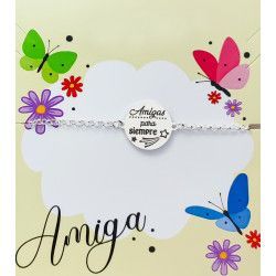 Pulsera Amigas para Siempre en Plata de Ley 925