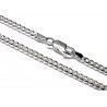 Cadena 50cm Barbada en Plata de Ley 925mls