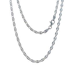 Cadena 50cm Calabrote en Plata de Ley 925mls