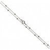 Cadena 50cm Forzada Combinada con Bolitas en Plata de Ley 925mls