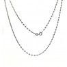 Cadena 50cm Lumina Tallada en Plata de Ley 925mls