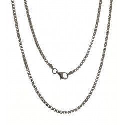 Cadena 50cm Veneciana Redonda en Plata de Ley 925mls