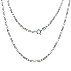 Cadena 60cm Rolo en Plata de Ley 925mls