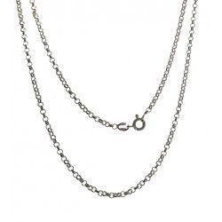 Cadena 60cm Rolo en Plata de Ley 925mls