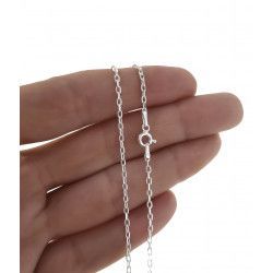 Cadena 60cm Forzada en Plata de Ley 925mls