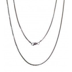 Cadena 60cm Veneciana Cuadrada en Plata de Ley 925mls