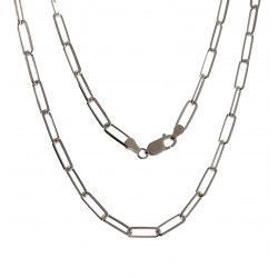 Cadena 60cm Forzada Alargada en Plata de Ley 925mls