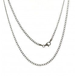 Cadena 40cm Barbada en Plata de Ley 925mls
