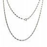 Cadena 40cm Lumina Tallada en Plata de Ley 925mls