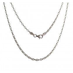 Cadena 45cm Calabrote en Plata de Ley 925mls