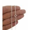 Cadena 45cm Rolo en Plata de Ley 925mls
